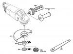 Bosch 3 601 H82 Y00 Gws 22-230 H Angle Grinder 230 V / Eu Spare Parts